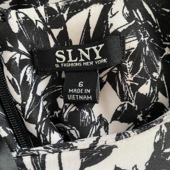 SLNY Sleeveless Floral Printed Stretch Sheath Dress Size 6 - Picture 11 of 11